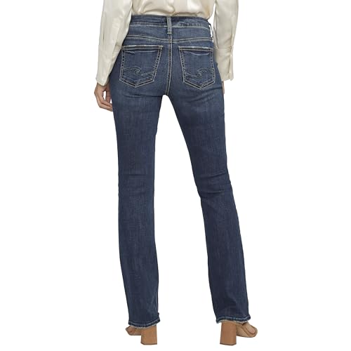Image of Silver Jeans Co. Women's Elyse Mid Rise Comfort Fit Slim Bootcut Jeans