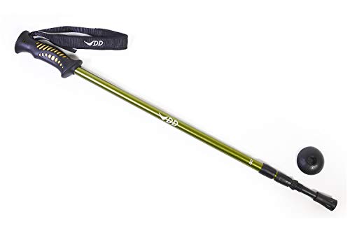 DD Hammocks Hiking Pole - Telescopic Adjustable Pole for Walking Trekking Tarp Shelters and Camping Green