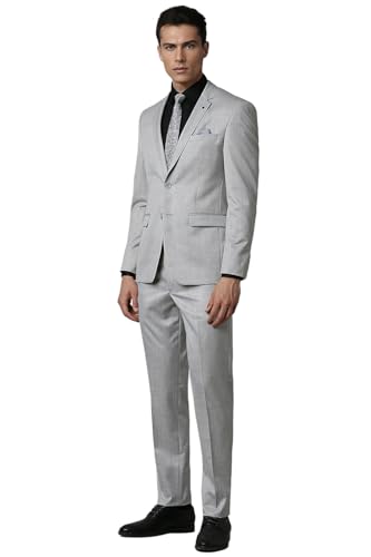 Image of Louis Philippe Men's Polyester Blend Two Piece Suit-Dress Set
