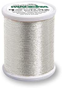 Madeira No 40 Metallic FS Premium 1000m Machine Embroidery Thread - Silver 4010 - Each