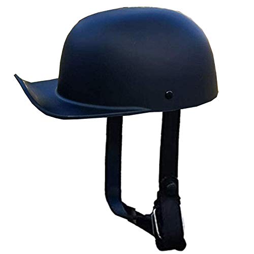 ZLYJ Casque De Moto De Style Vintage Casquette De Baseball Adultes Casques De Moto Ouverts Demi-Casque Rétro pour Scooter Cyclomoteur Street Cruiser Jet Casque Certifié ECE B,L(56-58cm)