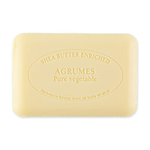 Image of Pre de Provence Artisanal Soap Bar, Enriched with Organic Shea Butter, Natural French Skincare, Quad Milled for Rich Smooth Lather, 8.8 Ounce, Agrumes