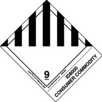Miscellaneous Dangerous Goods Label, ID8000 Consumer Commodity