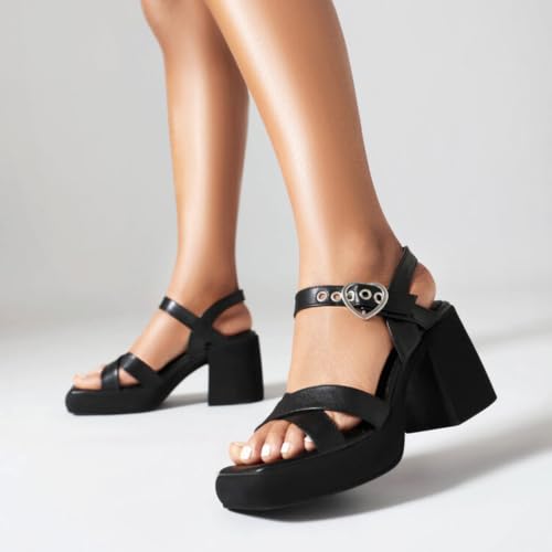 Sandales plateforme talon bloc idéales pour un thé ou anniversaire - 4