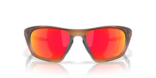 Oakley OO9431 Lateralis Sunglasses, Matte Dark Amber/Prizm Ruby, 60 mm