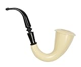 pipa de popeye el marino Estilo antiguo shoperama Blanca Pipa de Tabaco clásico altmodisch Disfraz de Accesorios Detective Europa Greis Abuelo Sherlock Holmes Popeye Falsa