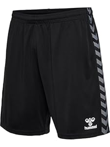 Short Authentique Hmlshort Pl Hummel MÂLE, Noir, Taille S