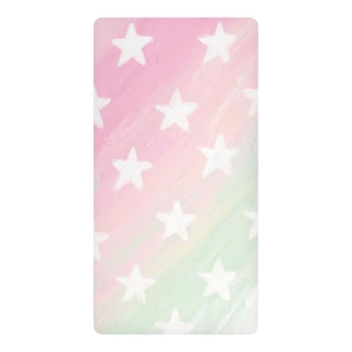 Drap-housse imperméable enfant 132x71 cm dégradé vert rosé - 2
