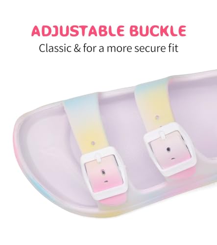 Boys Girls Toddler Little Kid Sandals Buckle Adjustable Water Sandal With Hook Loop Back Strap(Toddler 5-Little Kid 12)3