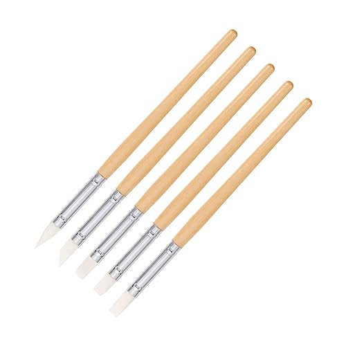 Homoyoyo Sculpture Clay Tools 5pcs Portable Polymer Clay Tools Art Supply Pen Sculpture Pens Durable for Modeling Carving