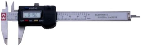 Chicago Brand 50013 4-Inch Pocket English and Metric Digital Caliper with Inside, Outside, Step and Depth Measurement
