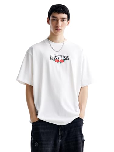 Image of GRECIILOOKS Men's Cotton Blend Oversized Fit T-Shirt Half Sleeve Oversized Round Neck Longline Drop Shoulder | Colorful Printed Men t-Shirt