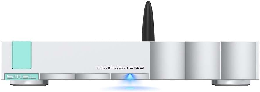 SMSL B100 HiFi BT 5.1 Audio Receiver with AK4493S DAC Chip Support LDAC/aptX HD/AAC/SBC 24bit/192kHz Coaxial/Optical/AES/EBU/RCA Output for Amplifier & Home Theater System