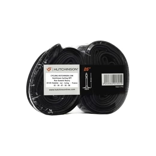  Hutchinson CV657171 Cámara de Bicicleta, Unisex Adulto, Negro, 26 x 1.70-2.35
