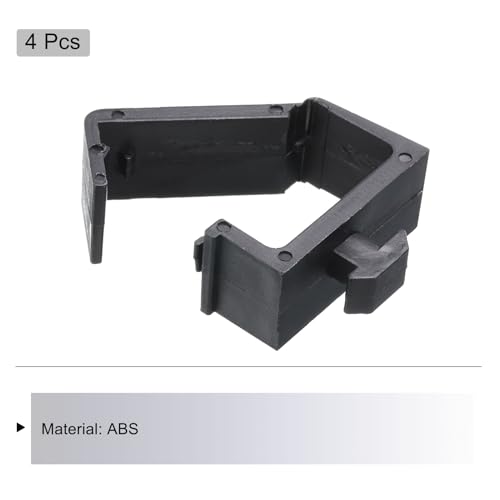 Image of MECCANIXITY 4Pcs Single Slot Flat Cable Clamp 8, 13mm Mount Slot Width Wire Holder ABS for 40 Series European Standard Aluminum Extrusion