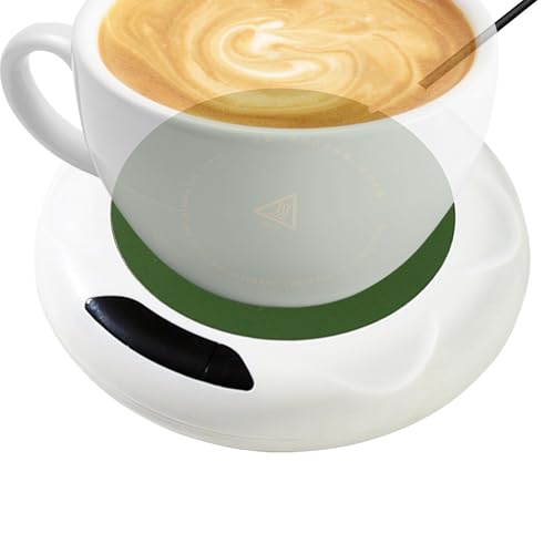 Calentador de tazas USB inteligente - Calentadores de café con 3 ajustes de temperatura, calentador de bebidas eléctrico para casa, oficina, escritorio | Calentador de bebidas portátil, calentadores
