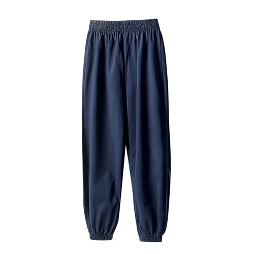 Boys Sweat Jogger Pants Solid Color Elastic Waist Basic Workout Tracksuit Casual Sweatpants Sport Active Trousers