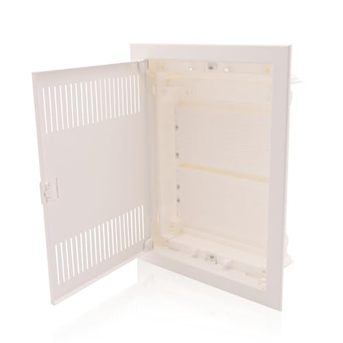 ‎Intratec Kommunikationsverteiler Unterputz, IP40 – Multimediaverteiler für Full Connected Home, DIXBOX-XT Serie, Schaltschrank für Multimedia-Systeme, 442 x 346 x 92 mm, Weiß