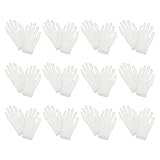 12 Paia Guanti di Cotone per Mani Secche, Cotone