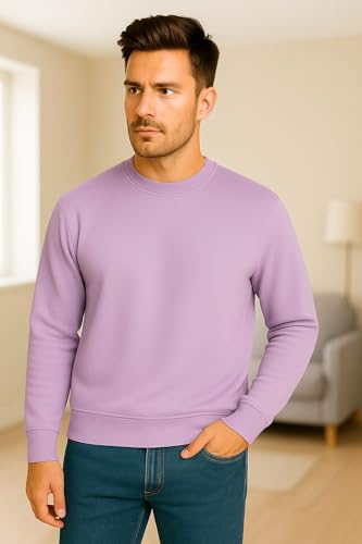Image of Men's Premium Sweatshirt - Warm, Soft & Stylish Pullover | Casual Winter wear with Full Sleeves | Perfect for Gym, Travel & Everyday Comfort | Plain Sweatshirt for Men