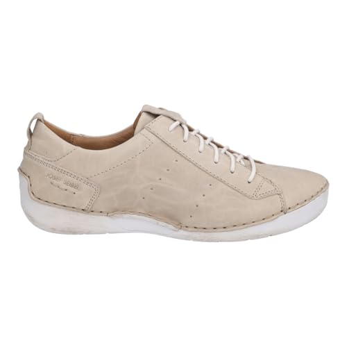 Image of Josef Seibel Fergey 56 Sneakers for Women - Full Grain Leather Construction - Padded Insole - Flexible Outsole Creme Capri EU 42 (US Women's 11) M