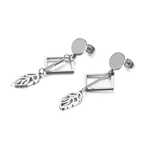 Boucles d'oreilles pendantes pour femmes cadeau d'anniversaire idéal avec motif feuille
