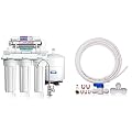 APEC Water Systems ROES-PHUV75 Essence Series Top Tier Alkaline Mineral and Ultra-Violet UV Sterilizer 75 GPD 7-Stage Ultra Safe Reverse Osmosis Drinking Water Filter System and Ice Maker Installation Kit
