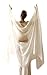 Nahari Silks 100% Silk Veil, White, 108"