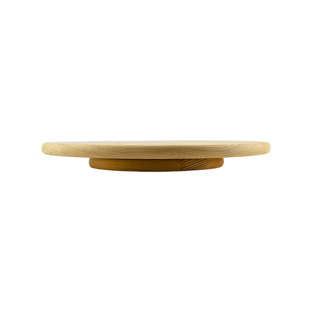 Panetta Casalinghi Pine-Wood Oliato Turning centrotavola, Beige, 38 cm