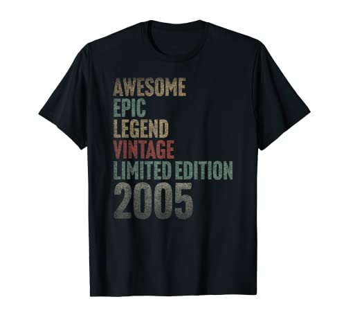 Est 2005 Limited Edition 18th Birthday Gifts 18 Year Old Camiseta