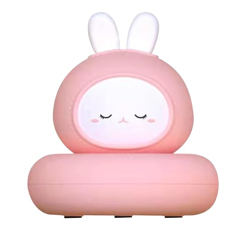 Lámpara de noche bebé con diseño de conejo recargable miniatura 6