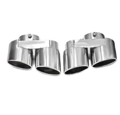 Embouts d'échappement en carbone et argent pour BMW G05 G06