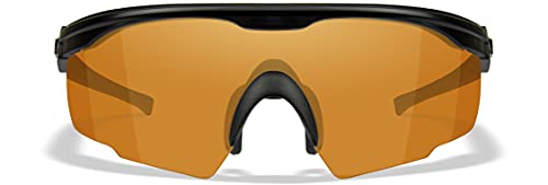 Wiley X PT-1 Changeable Lens Sunglasses with Rust Lens/Matte Black Frame2