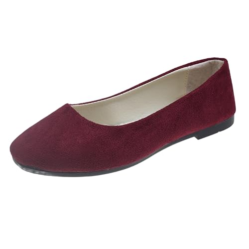 Flat Shoes for Women Casual Comfortable Round Toe Pumps Shoes Ladies Elegant Ballet Flats Womens Walking Working Loafers