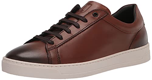Image of Bruno Magli Men's Diego Sneakers, Leather Shoes, Lace-Up Casual Shoes