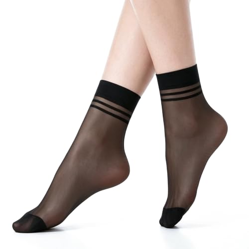 Image of 12 /20 Pairs Women's Ankle Sheer Nylon Socks