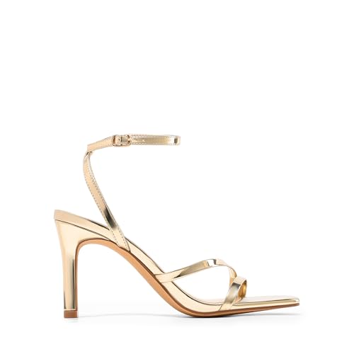 Image of DREAM PAIRS Women's Comfort Sexy Strappy Stiletto Heels | Square Open Toe Adjustable Ankle Buckle Strap High Dress Heels, Elegant Heeled Pumps for Party, Wedding and Prom Occasions
