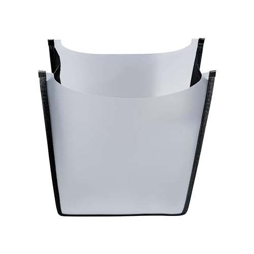 D.RECT Heftbox A4 Schulranzen, oben offen, Kinder Schulheftbox aus Plastik für Schnellhefter, Bücher, Schulhefte, Blöcke und Unterlagen, stabile Heftmappe für den Rucksack, Transparent