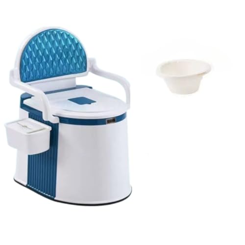 Conutoo 簡易トイレ ポータブルトイレ 介護用 手すり付き ポータブルトイレ 大人用 洗えるカゴ付き 妊婦高齢者用トイレ ゴミ袋使用可 寝室用 キャンプ用 防災用 消臭剤 着脱式手すりバー (グレー)