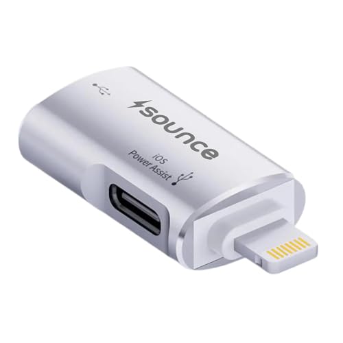 Image of Sounce Lightning to USB Camera Adapter - USB 3.0 OTG Cable Connector for Card Readers, Flash Drives, Cameras, Keyboards, Mice & External Devices - White