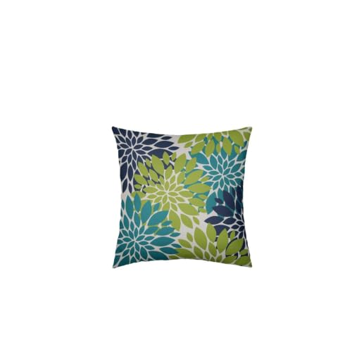 Funda decorativa reversible, diseño doble, para sofá, cama, salón, suave y acogedora (verde, 45 x 45 cm)