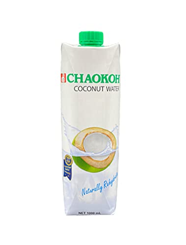 Chaokoh Kokosnusswasser, 100% natürliches Kokoswasser aus Thailand, 12 Tetra Packs a 1L, 12 Liter (12 x 1 L)