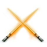 Chop Sabers Light Up Lightsaber Chopsticks, 1 Pair, Orange