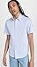 Theory Men's Structured Knit Irving Short Sleeve Shirt, Olympic, Blue, L