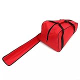 Tragetasche für Kettensäge, Oxford-Gewebe, 91 cm, schützende Aufbewahrungsbox, kompatibel mit 30,5 cm, 35,6 cm, 40,6 cm, rote Farbe für Forst- und Outdoor-Arbeiten