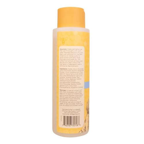 Burts Bees Tränenloses 2-in-1-Shampoo und Conditioner für Welpen, mit Buttermilch- und Leinöl, 473 ml, Weiß