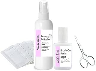 SHEBA NAILS Brush On Resin Precut Linen Nail Wrap Starter Kit