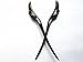 Myhsmooth Zz-bg-fswallow 2 Count Hair Sticks Natural Ebony (Black Sandalwood) Handmade Carved Hair Clip Shawl Hair Pins Pack of 2 Pcs :Flying Swallow