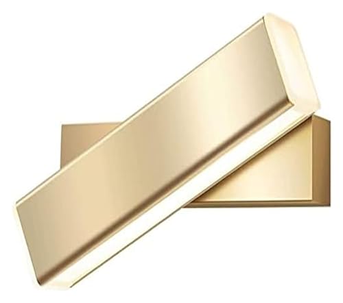 Applique murale chic en métal doré pour illuminer une chambre ou une entrée contemporaine