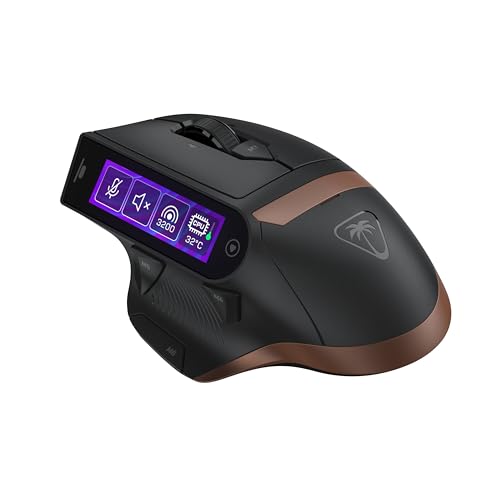 Image of Turtle Beach Command Series MC7 Wireless 8K Customizable RGB Gaming Mouse | Touchscreen Command Display, Charge Dock, True 8K Polling, Owl‑Eye 30K DPI Optical Sensor, Bluetooth, Optical Switches, Black